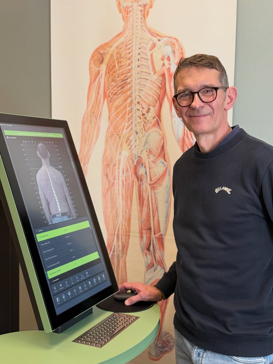 Mats Emilsson på Citynaprapaterna med Spine 3D Scanner