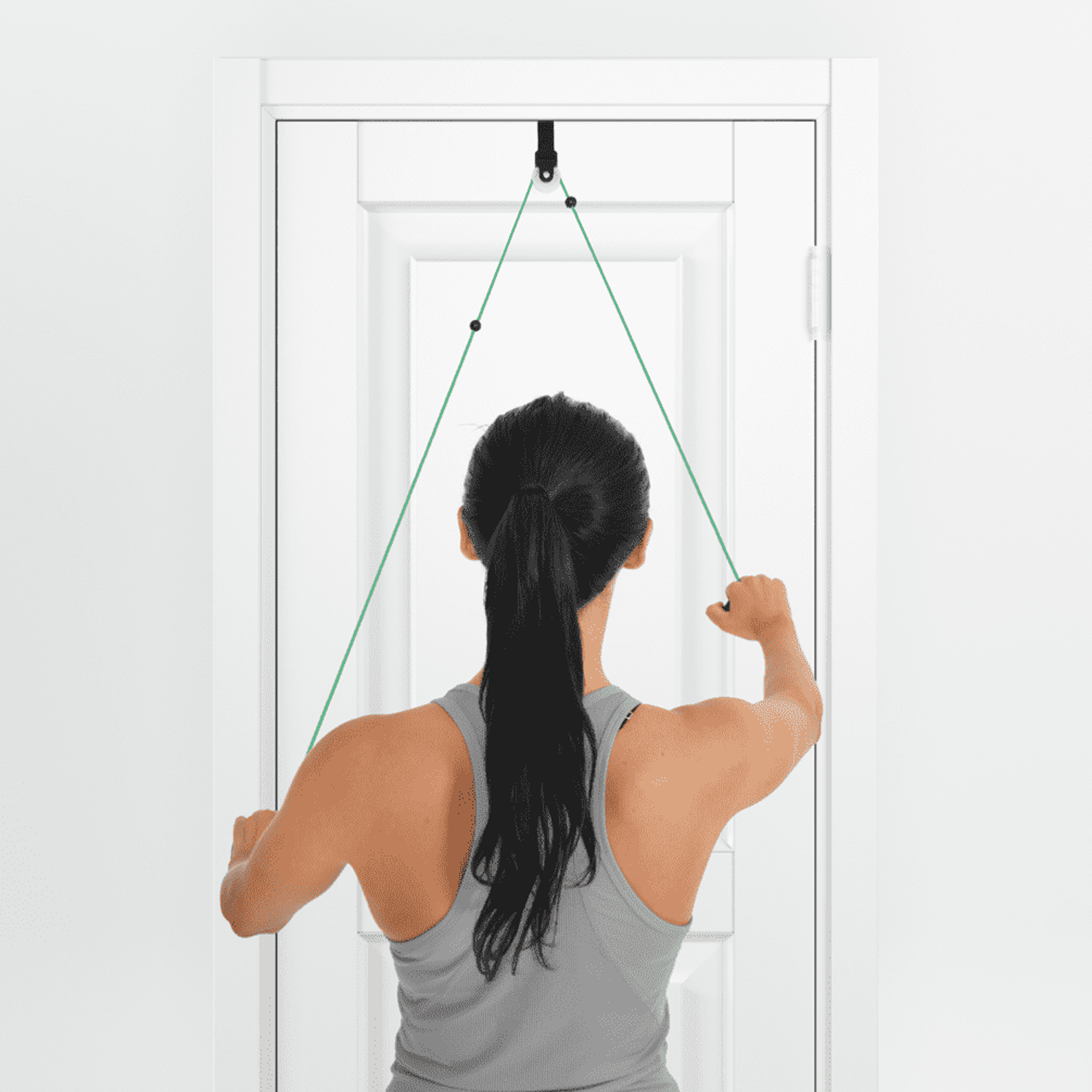 Moves Shoulder Rope Pulley med dörrfäste och ergonomiska handtag