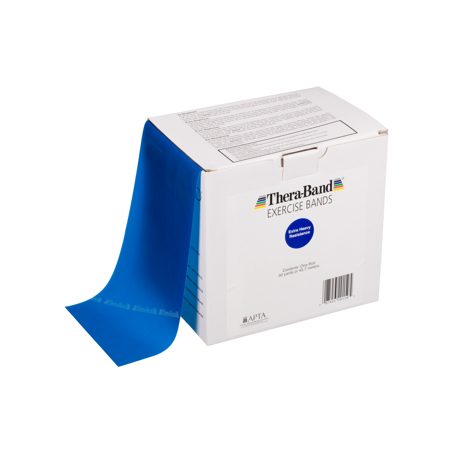 TheraBand Träningsband 45,7 m, blå (extra hård)