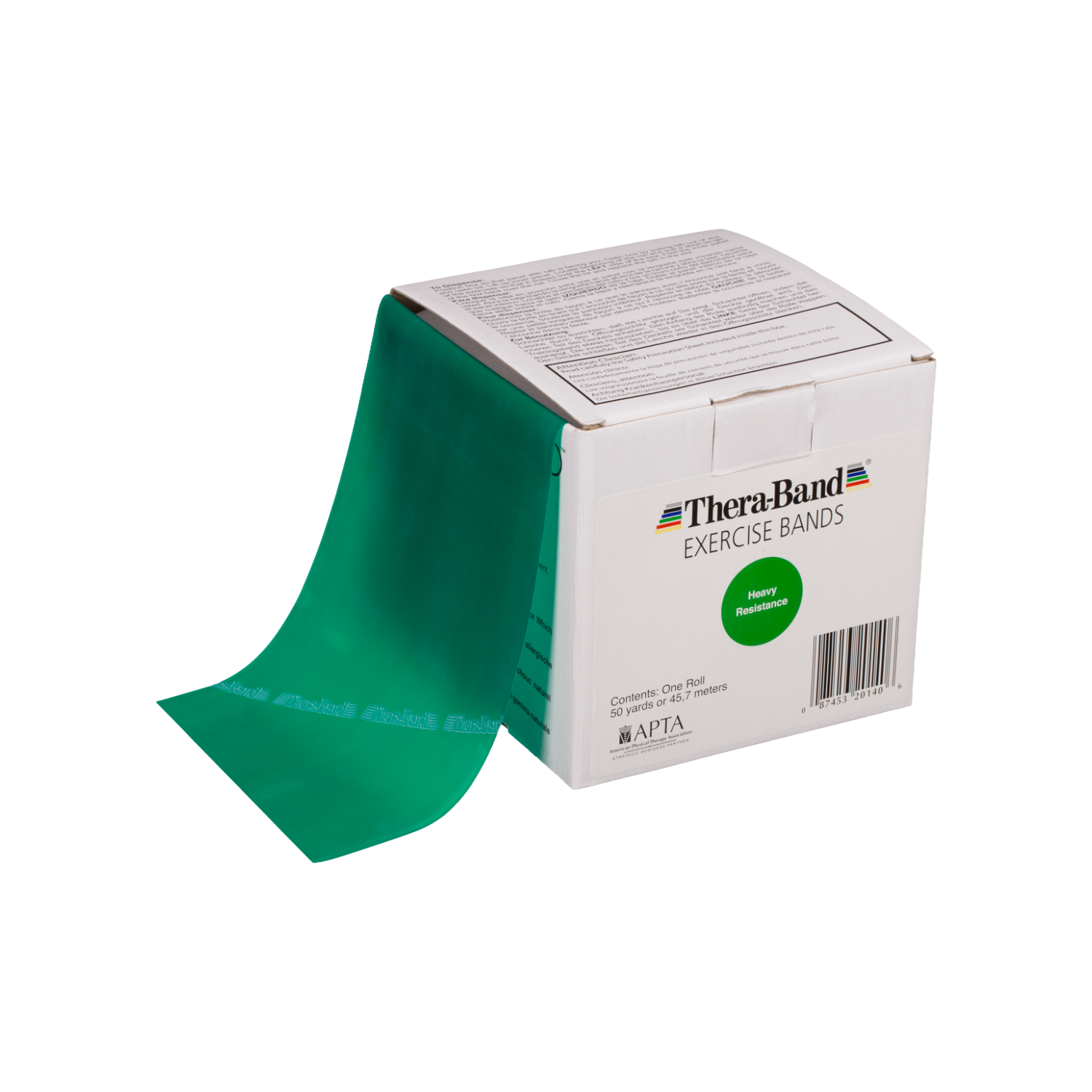 TheraBand Träningsband 45,7 m, grön (hård)