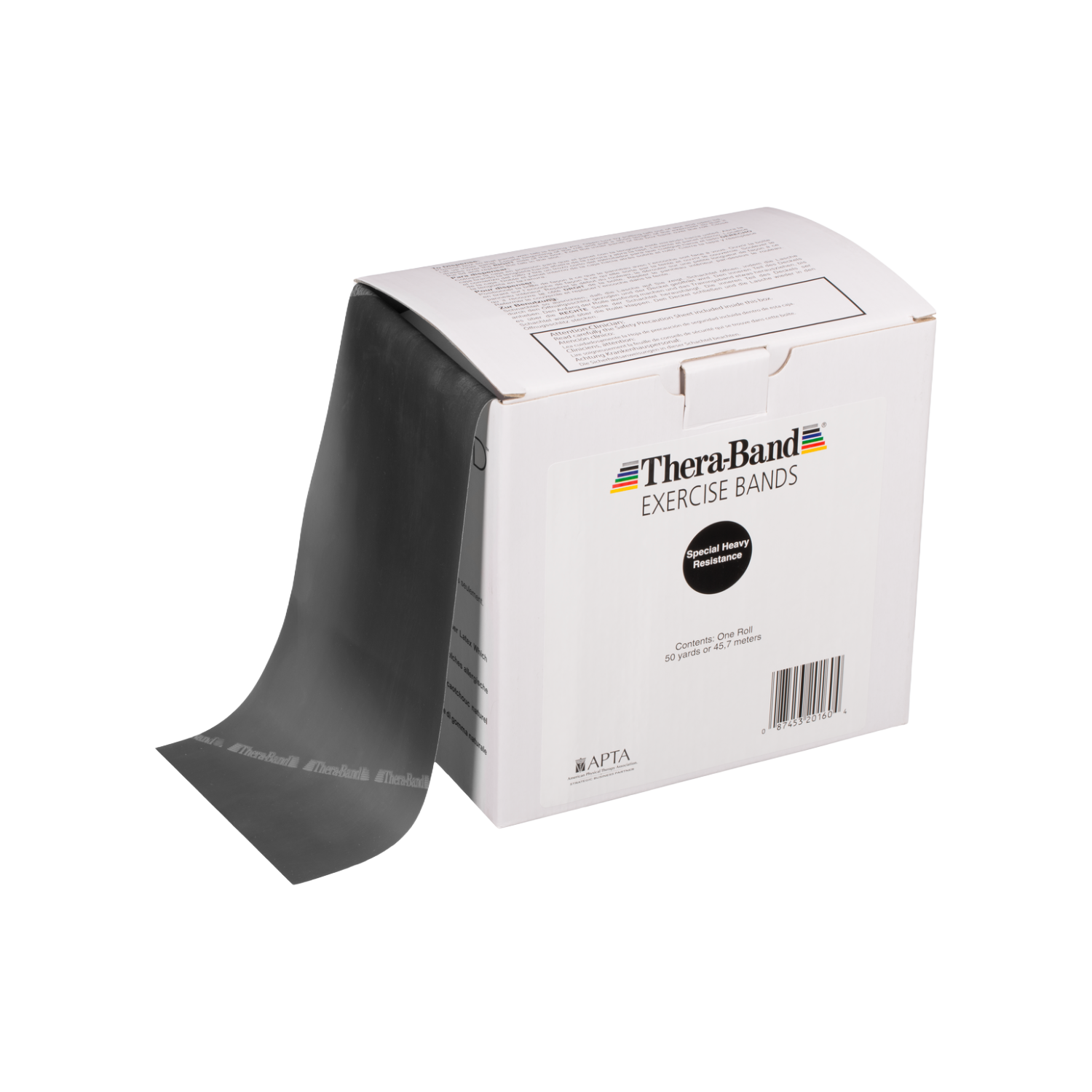 TheraBand Träningsband 45,7 m, svart (super hård)